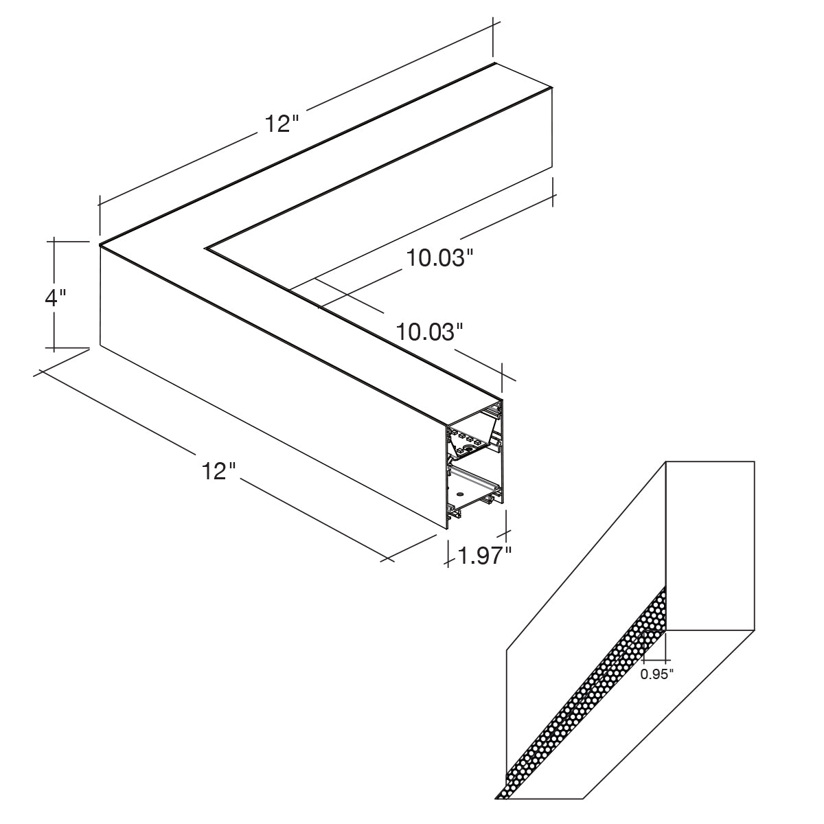 12x12 L-Shape Downlight