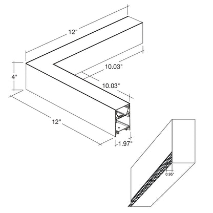 12x12 L-Shape Downlight