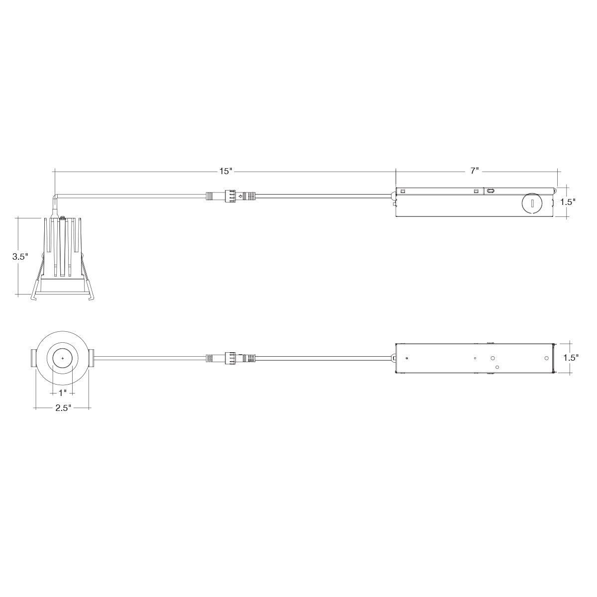 1 Smooth Downlight: SnapTrim-Line