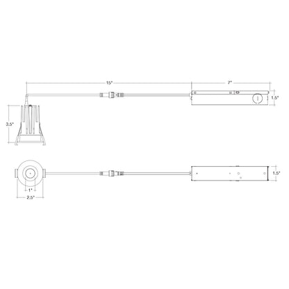 1 Smooth Downlight: SnapTrim-Line