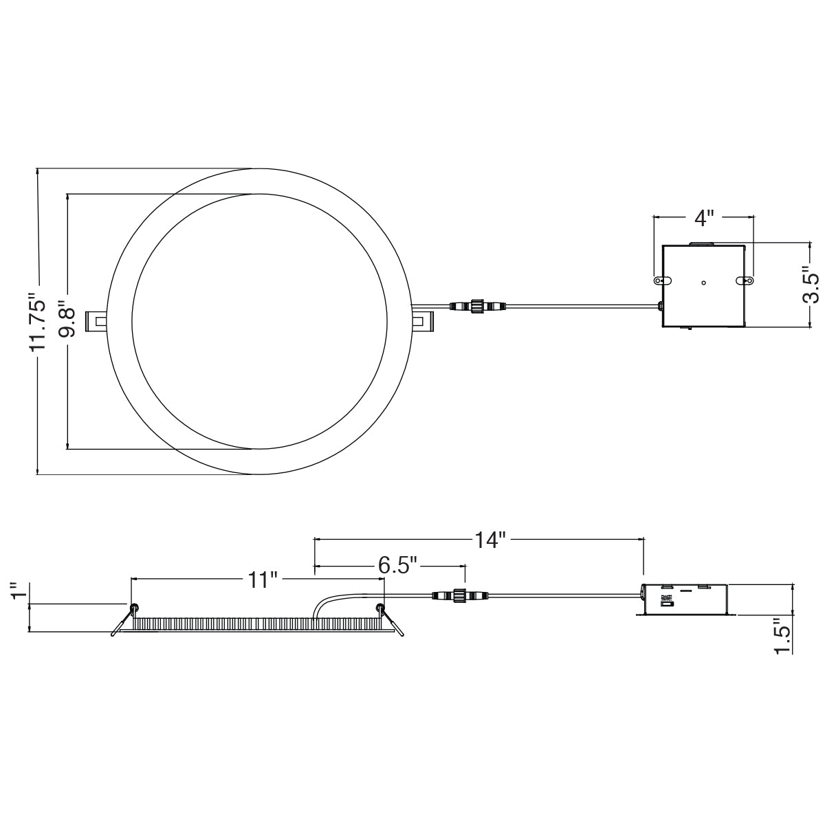 10 Round Slim Panel Wafer 0-10