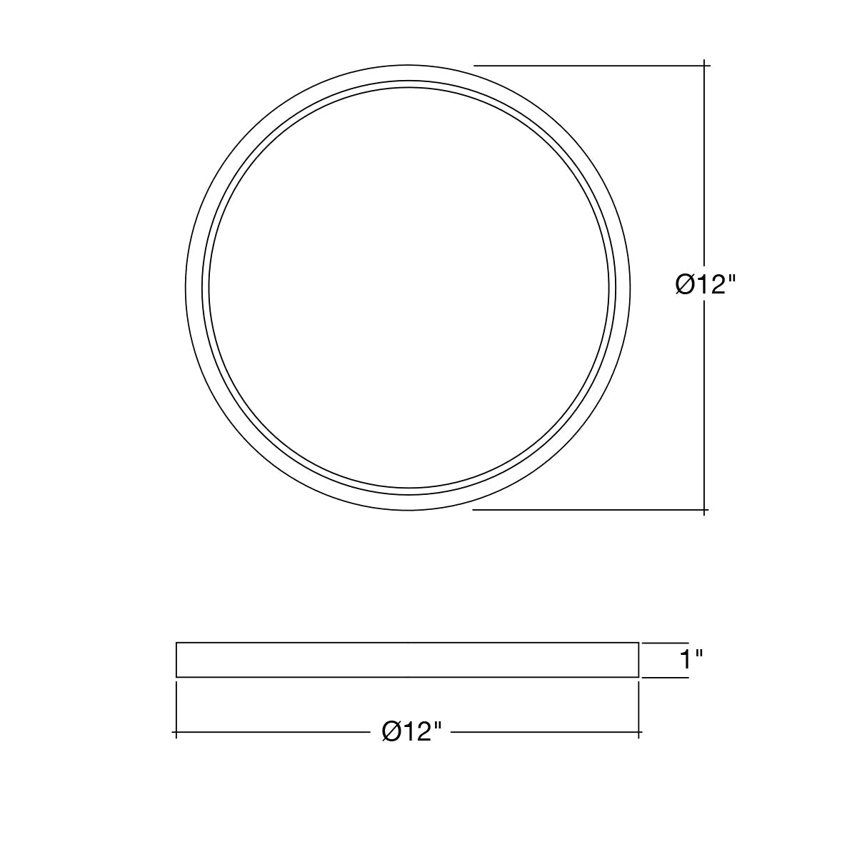 12 Surface Mount Round: Slim-Line