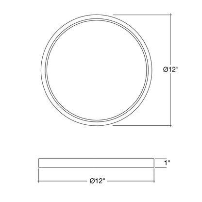 12 Surface Mount Round: Slim-Line